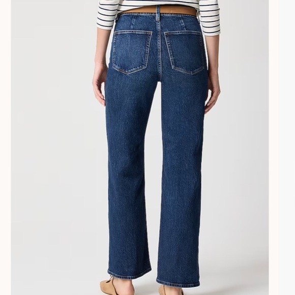 J crew Deep Nightshade Wash Slim wide-leg patch-pocket jean - Picture 3 of 4